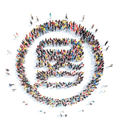  people in the shape of a ban fast food.