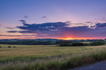 Abenddämmerung im Vogtland