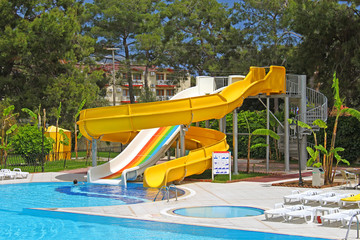 Aquapark slides, Turkey