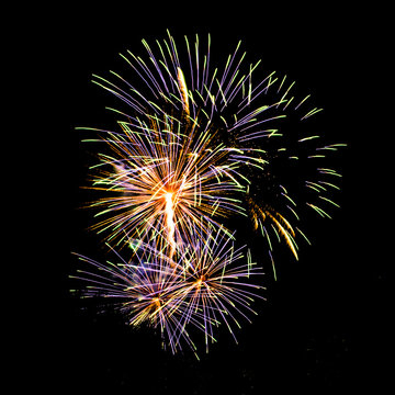 Beautiful firework display for celebration night 