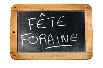 Fototapeta premium ardoise fête foraine19062015
