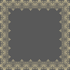 Floral Vector Fine Frame