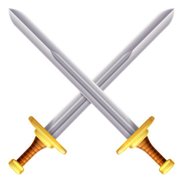Crossed swords illustration