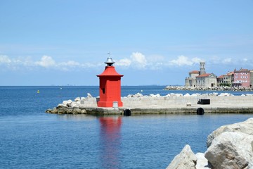 Fototapeta na wymiar Hafen Piran