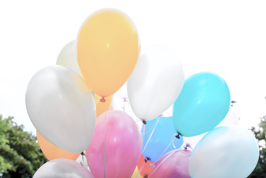 Colorful balloons. Background