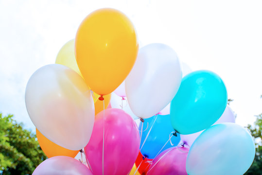 Colorful balloons. Background