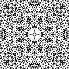 Abstract seamless outline pattern