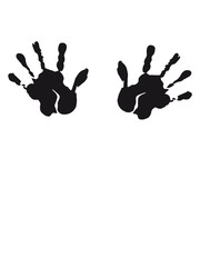 2 handprints tits boobs grab