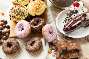 close up of sweets on table