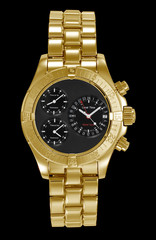 golden aerial wristwatch