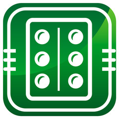 Pills, medication green icon