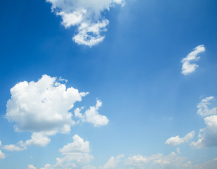 blue sky with cloud closeup