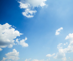 Obraz premium blue sky with cloud closeup