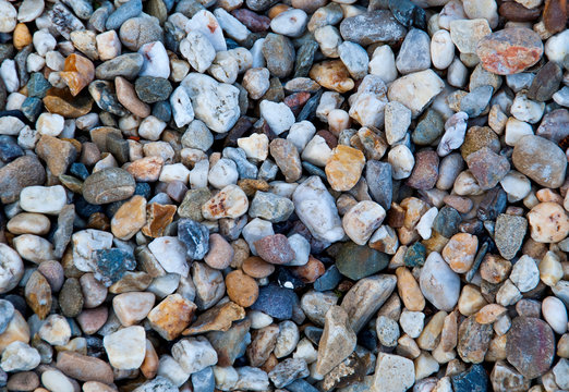 crushed granite and pebble gravel texture