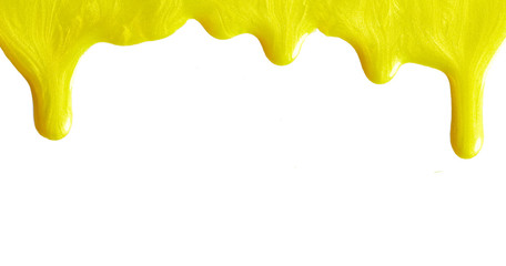 Blot of yellow nail polish