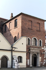Fototapeta na wymiar Old Synagogue in jewish district of Krakow - Kazimierz , Poland