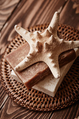 Soap with starfish