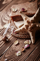 Spa still life with starfish