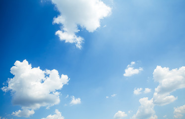 blue sky with cloud closeup