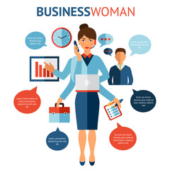 Businesswoman Design Concept