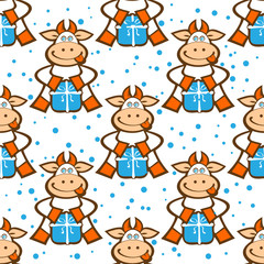 cow seamless pattern