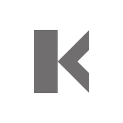 Letter K Logo Concept Icon. Vector