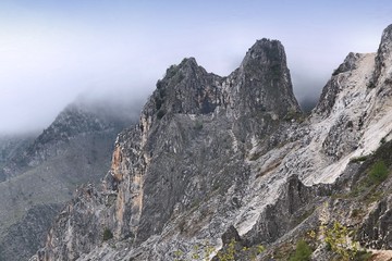 Apuan Alps in Italy