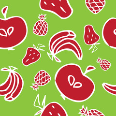 Seamless pattern of fruit 8