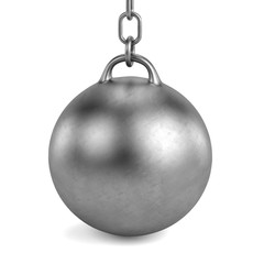 3d render of wrecking ball