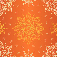 orange indian seamless