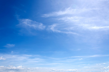 white clouds with blue sky background, beautiful sky