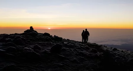 Fotobehang Kilimanjaro Kilimanjaro, Uhuru-piek