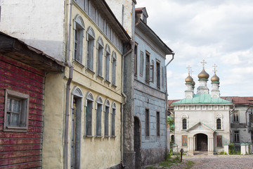 Old town scenery om Mosfilm film studio