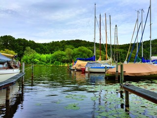 Fototapeta premium Anlegestelle am See