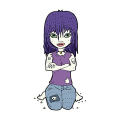 cartoon vampire girl