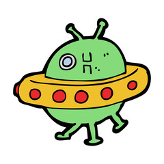 cartoon UFO