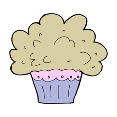 cartoon big cupcake