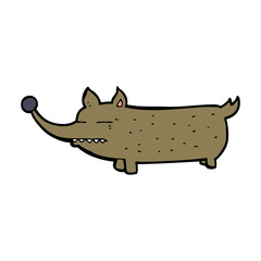 cartoon funny little dog