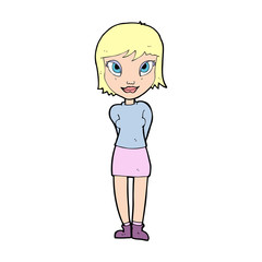cartoon pretty girl
