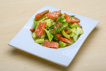 Salmon and avocado salad