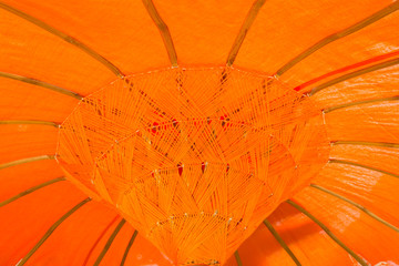 dessous de parasol marocain artisanal couleur orange