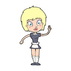 cartoon maid
