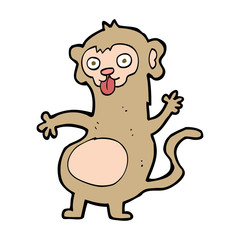 funny cartoon monkey