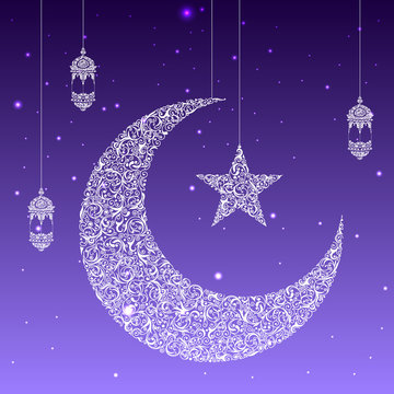 Eid Mubarak (Happy Eid) card Stock Vector | Adobe Stock