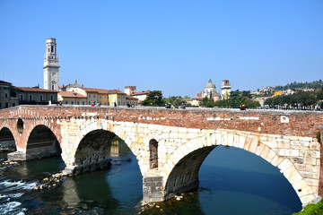 Naklejka premium Panorama of the beautiful city of Verona, Italy