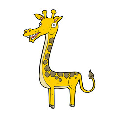 Obraz premium cartoon giraffe
