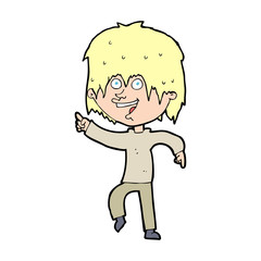 cartoon happy boy