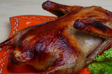 Roasted duck