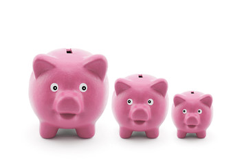 Three piggy banks