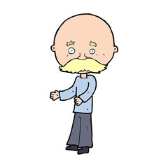 cartoon man with mustache